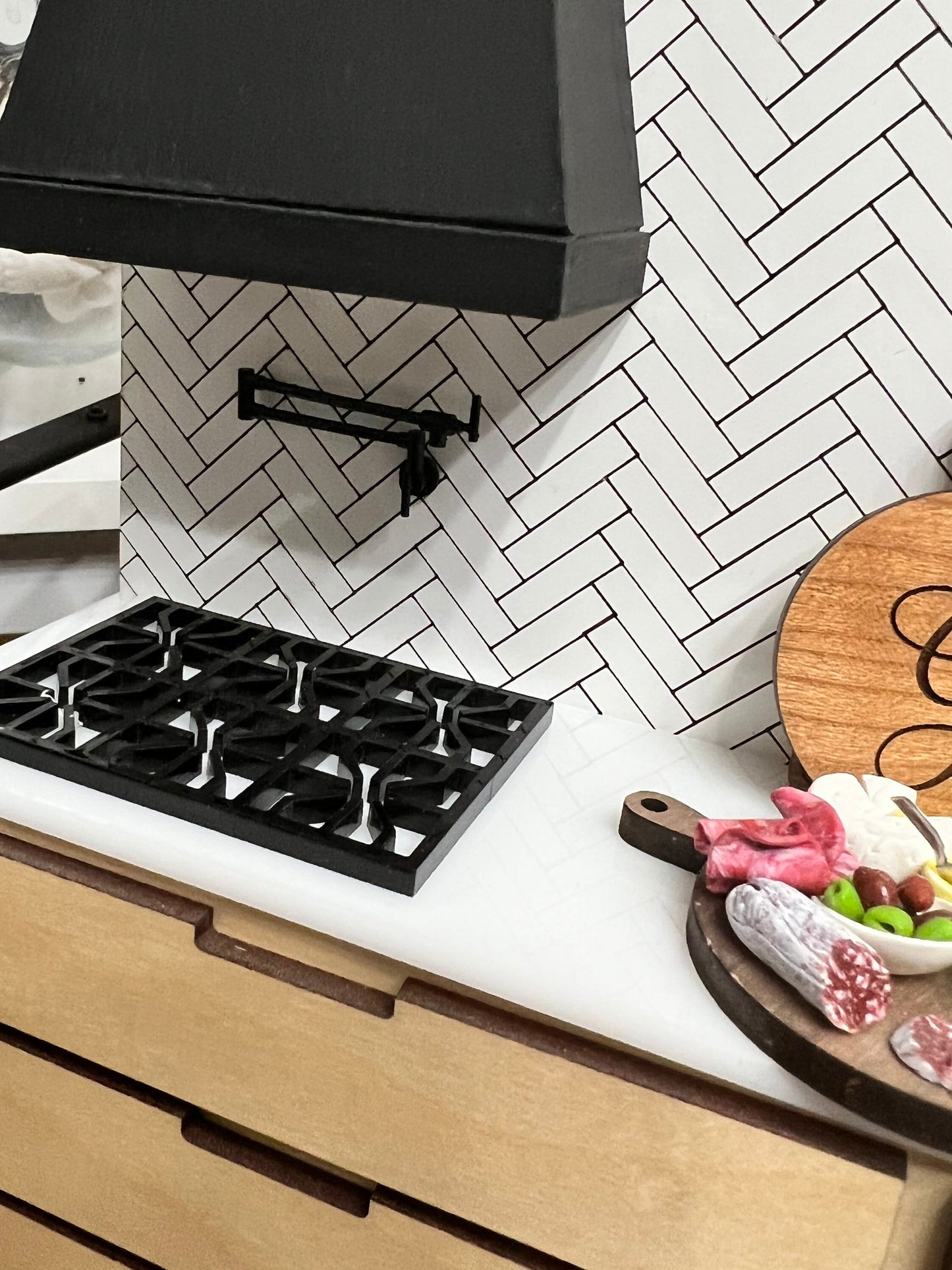 STL File - Dollhouse Miniature 1:12 Scale Pot Filler | 3D Print File | Resin Printer Design