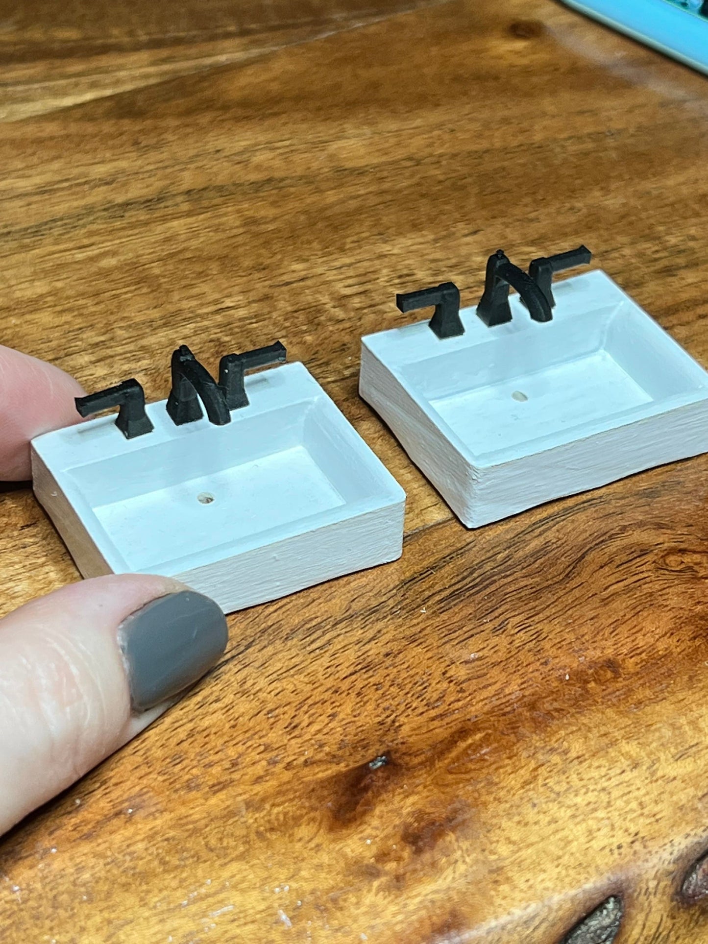 STL File 3D Print Dollhouse Miniature Faucet | 1/12 Scale Bathroom Faucet Decor | Digital Download