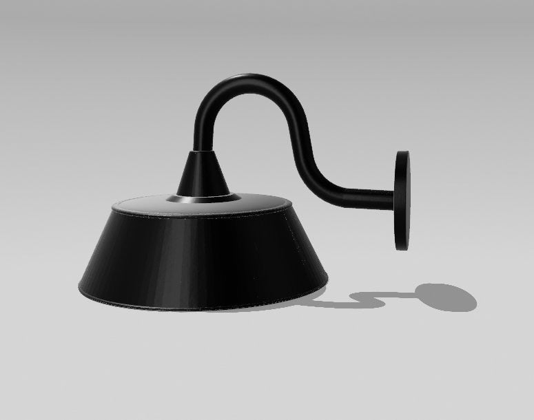 Miniature 1:12 Scale Dollhouse Light | Mini Lamp for Mini Scene or Diorama | Farmhouse Industrial Barn Light