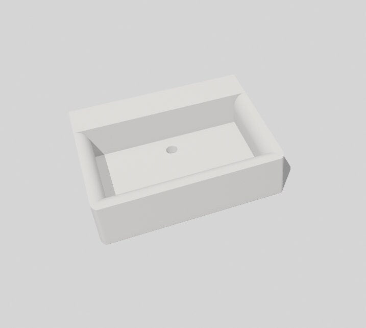 STL File - 3D Printed Dollhouse Miniature Bathroom Sink | 1:12 Scale Vessel Bathroom Sink | Resin or Filament | Elegoo, Anycubic, Bambu