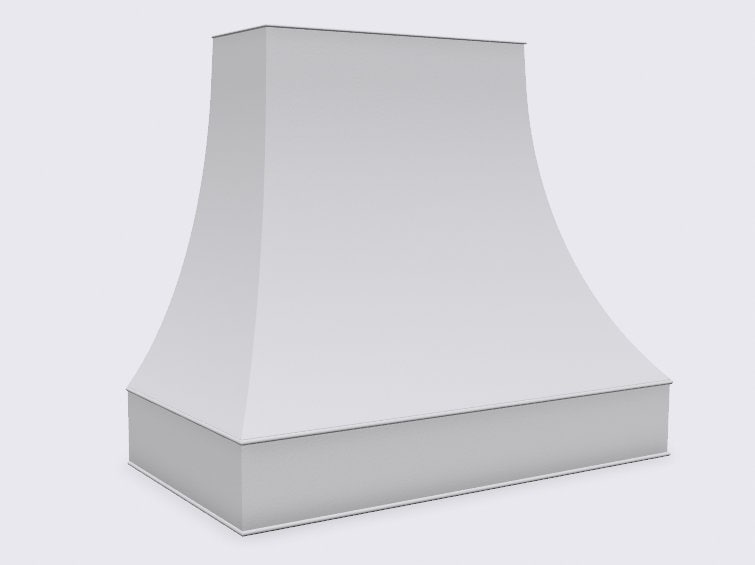 Miniature 1:12 Scale Flared Vent Dollhouse Kitchen Hood | Mini Scene or Diorama Decor