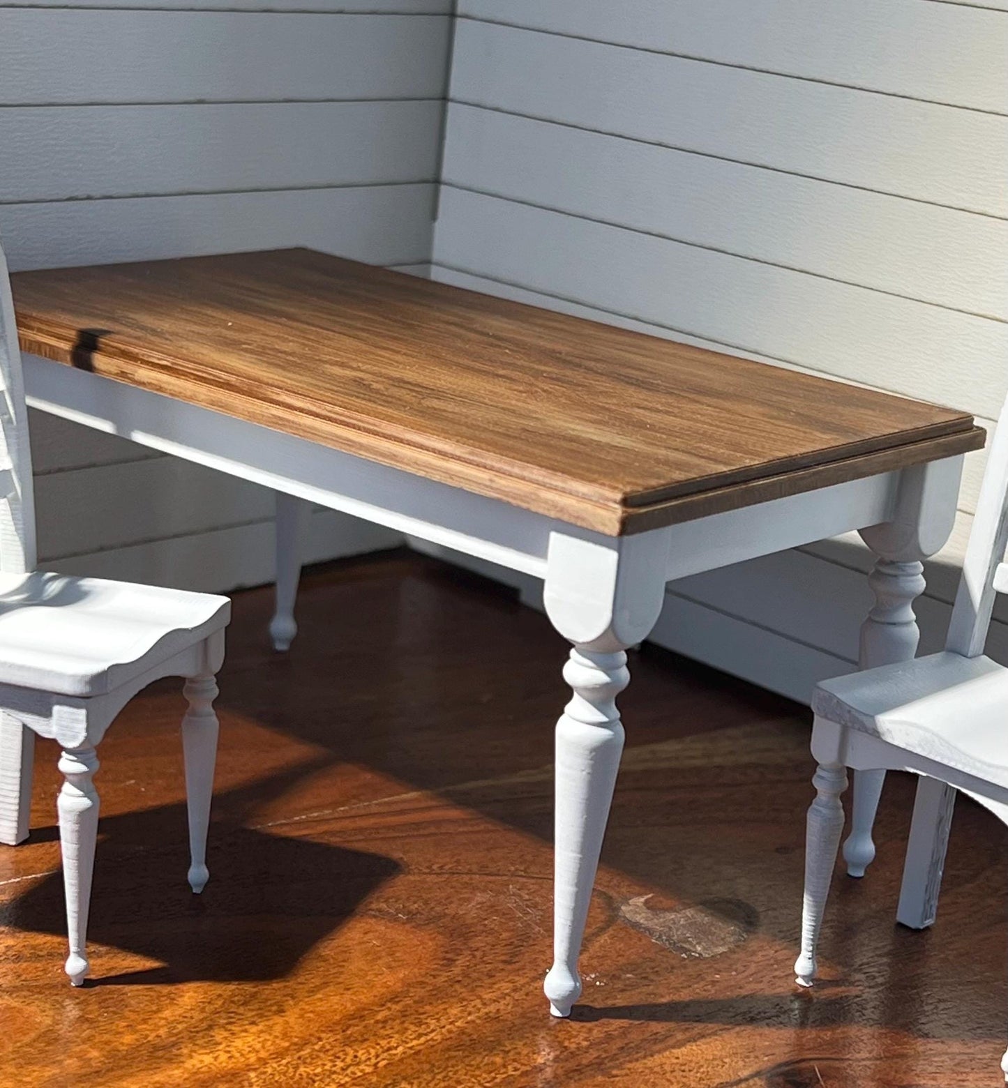 STL File - Miniature Modern Turned Leg Dining Table STL | File for 1:12 Scale Dollhouse Table | 3D Print File | 3D Filament Printer | Bambu