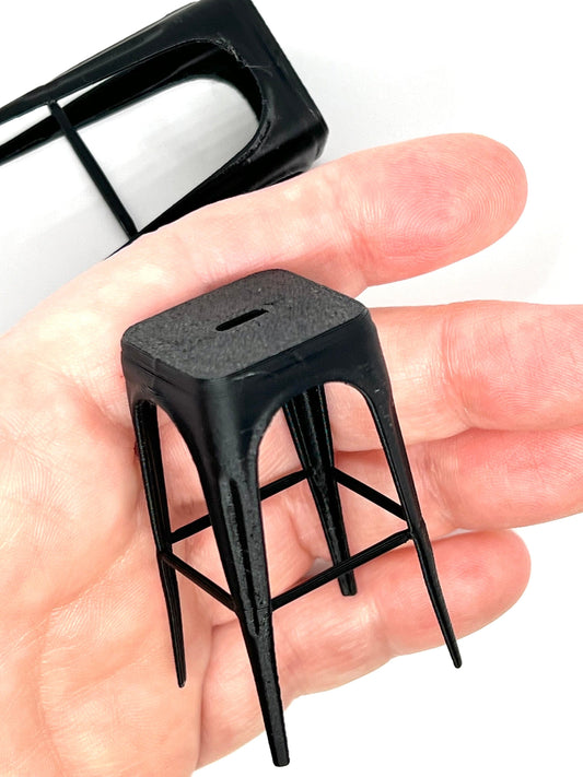 1:12 Miniature Pauchard-Inspired Stool