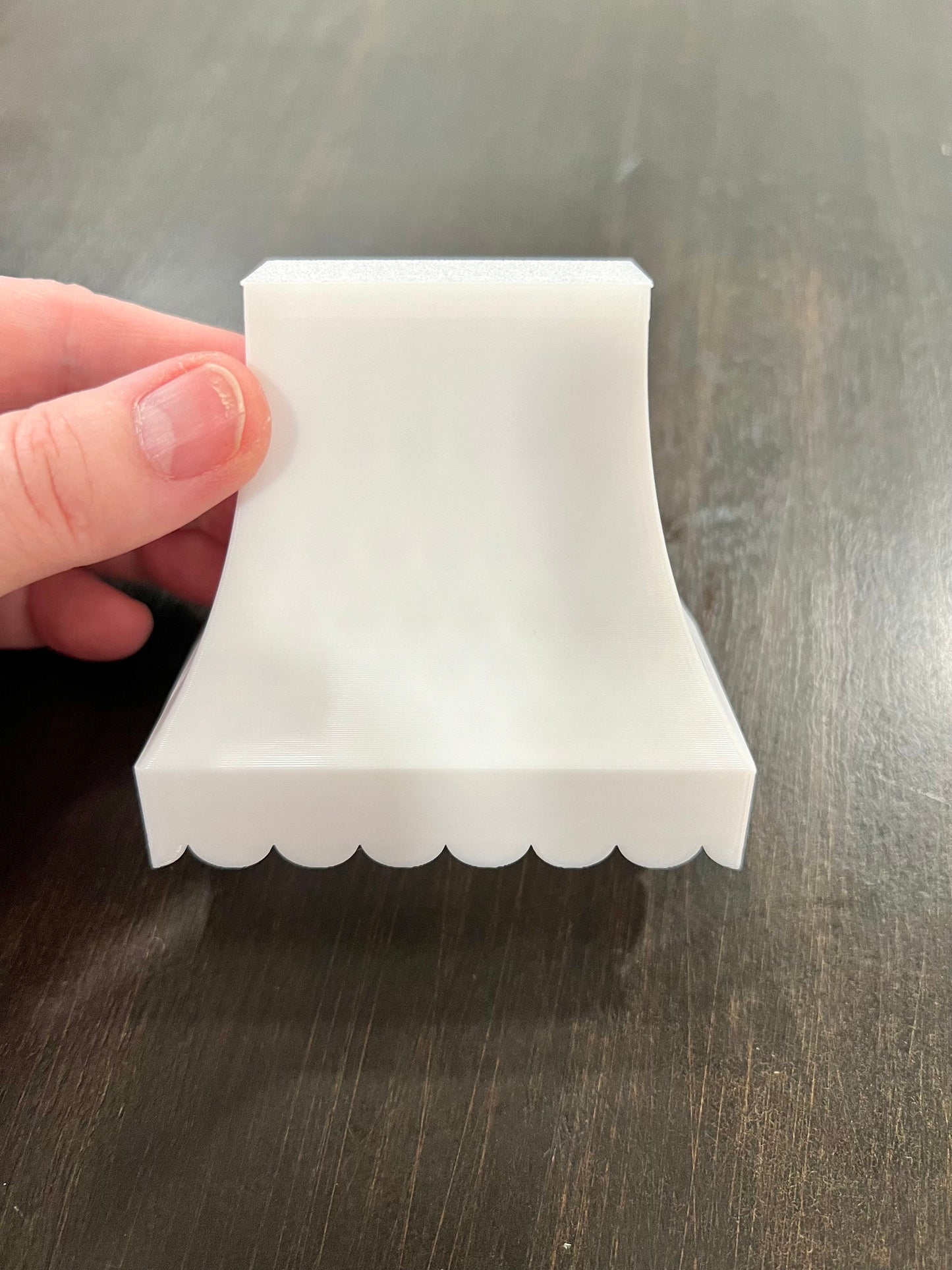 Miniature Scalloped Edge Flared Vent Hood | 1:12 Scale Dollhouse Kitchen Decor