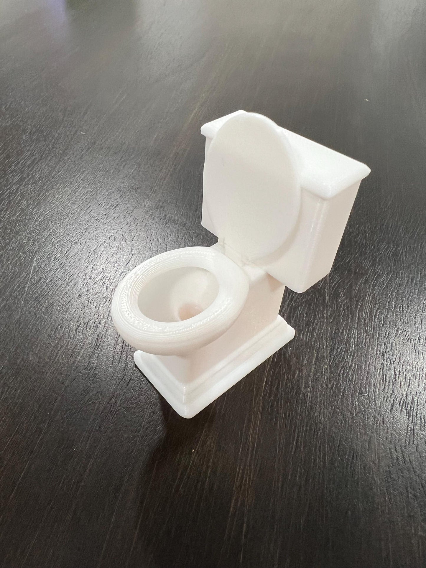 Dollhouse Miniature Toilet | 1:12 Scale | 3D Printed | Open/Close Lid or Non-moving Styles
