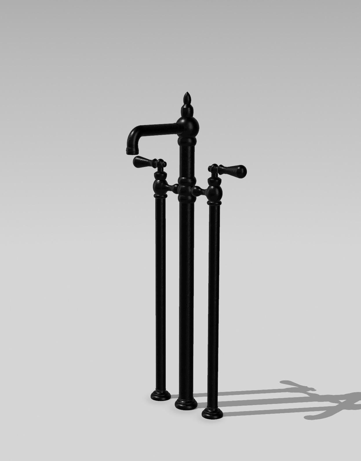 Miniature Farmhouse Bathtub Faucet | 1:12 Scale Dollhouse Bathroom Decor