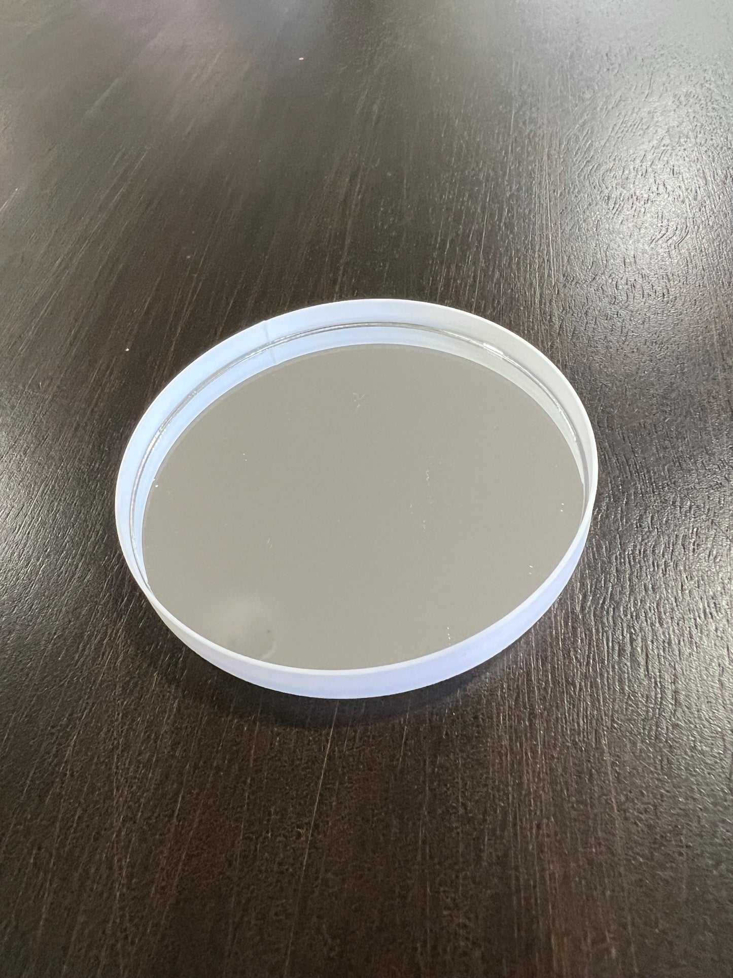 Dollhouse Miniature 1:12 Scale Round Mirror | Sleek Modern Minimalist Mini | Black, Gold Decor |  Mini Scene, Diorama Props | Deepset Mirror